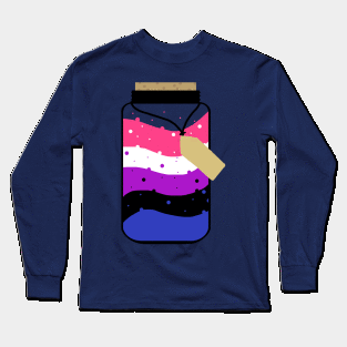 Genderfluid pride jar Long Sleeve T-Shirt